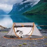 Maxbell Maxbell Dog Tent House with Storage Pouch Pet Enclosure for Park Deck Outdoor Indoor yellow