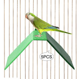 Maxbell Maxbell 5 Pieces Pigeon Rest Stand Bird Standing Rack for Training Lovebirds Pigeons green