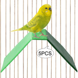 Maxbell Maxbell 5 Pieces Pigeon Rest Stand Bird Standing Rack for Training Lovebirds Pigeons green