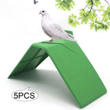 Maxbell Maxbell 5 Pieces Pigeon Rest Stand Bird Standing Rack for Training Lovebirds Pigeons green