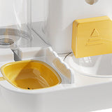 Maxbell Maxbell Food Feeder and Water Dispenser for Indoor Cats Automatic Pet Water Fountain Yellow