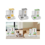 Maxbell Maxbell Food Feeder and Water Dispenser for Indoor Cats Automatic Pet Water Fountain Yellow