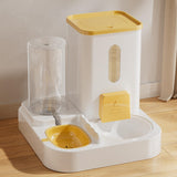Maxbell Maxbell Food Feeder and Water Dispenser for Indoor Cats Automatic Pet Water Fountain Yellow