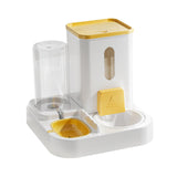Maxbell Maxbell Food Feeder and Water Dispenser for Indoor Cats Automatic Pet Water Fountain Yellow