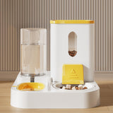 Maxbell Maxbell Food Feeder and Water Dispenser for Indoor Cats Automatic Pet Water Fountain Yellow