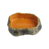 Maxbell Maxbell Reptile Water Bowl Decorative Resin Lizards Habitat for Turtle Gecko Hamster small