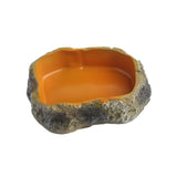 Maxbell Maxbell Reptile Water Bowl Decorative Resin Lizards Habitat for Turtle Gecko Hamster small