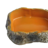 Maxbell Maxbell Reptile Water Bowl Decorative Resin Lizards Habitat for Turtle Gecko Hamster small