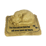 Maxbell Maxbell Cat Memorial Stone Lightweight Presents Sympathy Decoration Cat Grave Marker without Hole