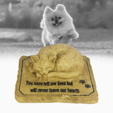 Maxbell Maxbell Cat Memorial Stone Lightweight Presents Sympathy Decoration Cat Grave Marker without Hole