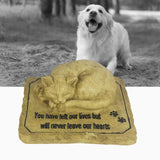 Maxbell Maxbell Cat Memorial Stone Lightweight Presents Sympathy Decoration Cat Grave Marker without Hole