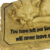 Maxbell Maxbell Cat Memorial Stone Lightweight Presents Sympathy Decoration Cat Grave Marker without Hole