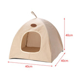 Maxbell Maxbell Cat Tent Activity Center Summer Foldable Soft Pet Bed for Home Outdoor Kitty L Beige