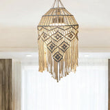 Maxbell Maxbell Boho Lamp Shade Gift Handmade Woven Lights Cover for Hotel Coffee Restaurant