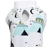 Maxbell Maxbell Cat Recovery Suit Cat Bodysuit Vest for Male and Female Dogs Female Cat Plant Pattern S