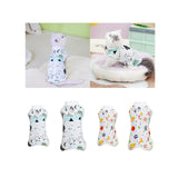 Maxbell Maxbell Cat Recovery Suit Cat Bodysuit Vest for Male and Female Dogs Female Cat Plant Pattern S