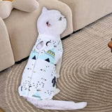 Maxbell Maxbell Cat Recovery Suit Cat Bodysuit Vest for Male and Female Dogs Female Cat Plant Pattern S