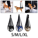 Maxbell Dog Carry Walking Auxiliary Belt Dog Walking Auxiliary Belt for Medium Large Dogs for Senior Dogs Elderly Dogs S black
