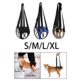 Maxbell Dog Carry Walking Auxiliary Belt Dog Walking Auxiliary Belt for Medium Large Dogs for Senior Dogs Elderly Dogs S black