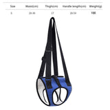 Maxbell Dog Carry Walking Auxiliary Belt Dog Walking Auxiliary Belt for Medium Large Dogs for Senior Dogs Elderly Dogs S blue