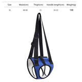 Maxbell Dog Carry Walking Auxiliary Belt Dog Walking Auxiliary Belt for Medium Large Dogs for Senior Dogs Elderly Dogs XL blue