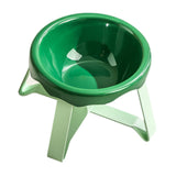Maxbell Cat Bowl Non Slip Anti Vomiting Ceramic Cat Bowl for Kitty Indoor Cats Puppy Short version Green