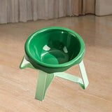 Maxbell Cat Bowl Non Slip Anti Vomiting Ceramic Cat Bowl for Kitty Indoor Cats Puppy Short version Green