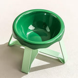 Maxbell Cat Bowl Non Slip Anti Vomiting Ceramic Cat Bowl for Kitty Indoor Cats Puppy Short version Green