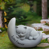 Maxbell Pet Garden Stone Memorial Stone Sympathy Gifts Headstone for Yard Lawn Porch cat