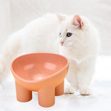 Maxbell Raised Cat Bowl Protect Pet's Spine Non Slip Pet Feeding Dish Food Container pink