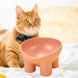 Maxbell Raised Cat Bowl Protect Pet's Spine Non Slip Pet Feeding Dish Food Container pink