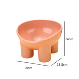 Maxbell Raised Cat Bowl Protect Pet's Spine Non Slip Pet Feeding Dish Food Container pink