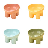Maxbell Raised Cat Bowl Protect Pet's Spine Non Slip Pet Feeding Dish Food Container pink