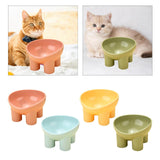 Maxbell Raised Cat Bowl Protect Pet's Spine Non Slip Pet Feeding Dish Food Container pink