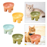 Maxbell Raised Cat Bowl Protect Pet's Spine Non Slip Pet Feeding Dish Food Container pink