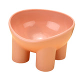 Maxbell Raised Cat Bowl Protect Pet's Spine Non Slip Pet Feeding Dish Food Container pink