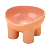 Maxbell Raised Cat Bowl Protect Pet's Spine Non Slip Pet Feeding Dish Food Container pink