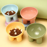 Maxbell Raised Cat Bowl Protect Pet's Spine Non Slip Pet Feeding Dish Food Container pink