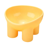 Maxbell Raised Cat Bowl Protect Pet's Spine Non Slip Pet Feeding Dish Food Container yellow