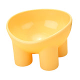 Maxbell Raised Cat Bowl Protect Pet's Spine Non Slip Pet Feeding Dish Food Container yellow