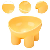 Maxbell Raised Cat Bowl Protect Pet's Spine Non Slip Pet Feeding Dish Food Container yellow