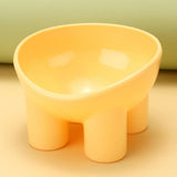 Maxbell Raised Cat Bowl Protect Pet's Spine Non Slip Pet Feeding Dish Food Container yellow