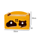 Maxbell Maxbell Cardboard Cat House Hideout Liightweight Cat Scratching Pad Small Dogs Bunny Yellow