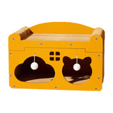 Maxbell Maxbell Cardboard Cat House Hideout Liightweight Cat Scratching Pad Small Dogs Bunny Yellow