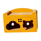 Maxbell Maxbell Cardboard Cat House Hideout Liightweight Cat Scratching Pad Small Dogs Bunny Yellow