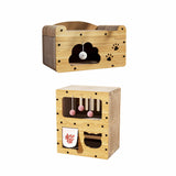 Maxbell Cardboard Cat House Large Multifunctional Cat Furniture Scratching Pad House Single layer