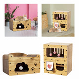 Maxbell Cardboard Cat House Large Multifunctional Cat Furniture Scratching Pad House Single layer