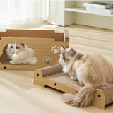 Maxbell Cardboard Cat House Large Multifunctional Cat Furniture Scratching Pad House Single layer