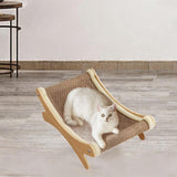 Maxbell Cat Scratcher Rest Claw Grinder for Medium Cats Small Animal Small Dogs yellow