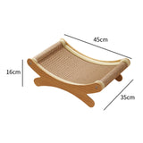 Maxbell Cat Scratcher Rest Claw Grinder for Medium Cats Small Animal Small Dogs yellow